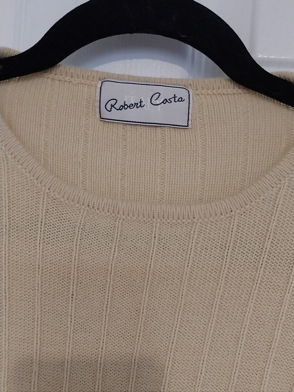 💯% Wool Ribbed Long-Sleeve Sweater - Picture 2 of 9